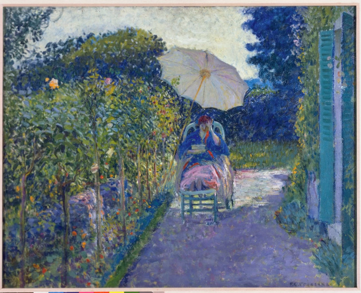 Donna seduta in giardino - Huntington Library and Art Gallery, San Marino